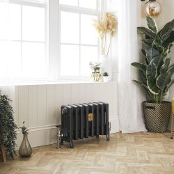 Gietijzeren Radiator Antiek Zilver H. 35,7cm x Kies de Breedte| Isabel