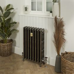 Gietijzeren Radiator 4 Kolommen 76cm Hoog Gepolijste Afwerking | Kies de Breedte | Isabel
