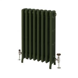 Gietijzeren Radiator met 4 Kolommen - Duck Green W55 van Farrow & Ball | 76cm Hoog  x  Kies de Breedte | Isabel