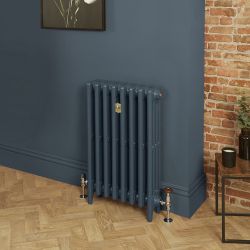 Gietijzeren Radiator 4 Kolommen 96cm Hoog - Hague Blue 30 van Farrow & Ball | Kies de Breedte | Mercury