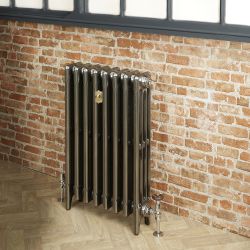 Gietijzeren Radiator 4 Kolommen 76cm Hoog Gepolijste Afwerking | Kies de Breedte | Mercury