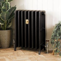 Gietijzeren Radiator Antiek Grafiet H. 66cm x Kies de Breedte| Isabel
