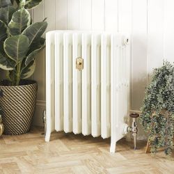 Gietijzeren Radiator Porseleinwit H. 66cm x Kies de Breedte| Isabel