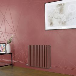 Design Radiator Elektrisch Horizontaal 63,5cm Hoog Rood (Booth Red) | Keuze Afmeting en Opties voor Thermostaat en Kabelafdekking | Revive