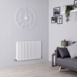 Horizontale Design Radiator | Keuze Afmeting en Kleur | Enkel of Dubbel Paneel Ontwerp | Revive