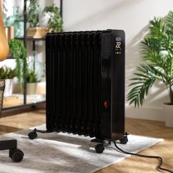 Slimme Radiator Elektrisch Mobiel Oliegevuld | Keuze Afwerking en Wattage | Kylo - ECOSO van Hudson Reed