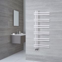 Handdoekradiator Modern Aluminium - Wit | Keuze Afmeting en Kleur | Tika