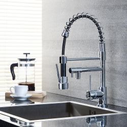 Keukenmengkraan met Uittrekbare Sproeier Modern - Chroom | Como