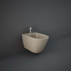 Hangend Bidet Modern Mat Cappuccino | RAK Feeling x Hudson Reed