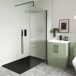 Homgoday Douchescherm voor inloopdouchewand, walk-in-douche, douche met