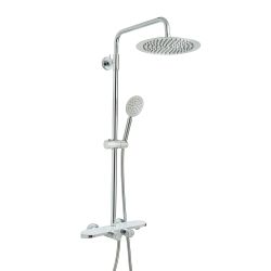 Douchekolom - Thermostatische Douchekraan Modern met Ronde Douchekop, Handdouche en Badvuller | Keuze Afwerking | Elsie