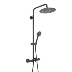 Douchekolom - Thermostatische Douchekraan Modern met Ronde Douchekop, Handdouche en Baduitloop | Keuze Afwerking | Arlo
