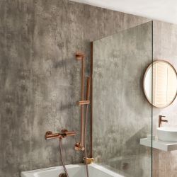 Thermostatische Douchekraan met Baduitloop en Handdouche met Glijstang | Keuze Afwerking | Arlo