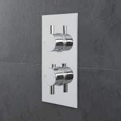 Douchekraan Thermostatisch Inbouw 2-Weg met Omstel Chroom | Como