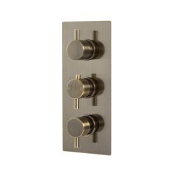 Douchekraan Thermostatisch Inbouw 2-Weg Geborsteld Messing | Clarus
