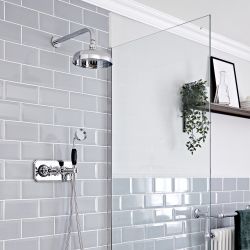 Hudson Reed Elizabeth - Douchesysteem Thermostatisch Klassiek met Omstel en Handdouche | Keuze Douchefuncties en Afwerking