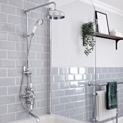 Hudson Reed Elizabeth - Douchekraan Thermostatisch Opbouw 2-Weg  Klassiek - Chroom en Wit