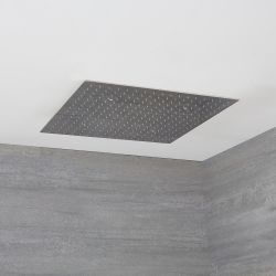 Verzonken Plafond Douchekop Chroom 60 x 60cm | Kubix