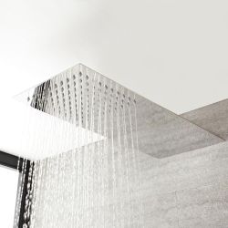 Doucheset Inbouw 1-Weg Thermostatisch Vaste Douchekop Chroom | Kubix