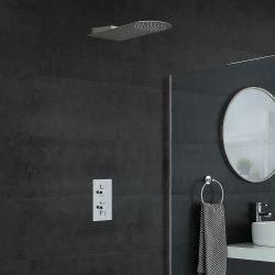 Doucheset Inbouw 2-Weg Thermostatisch met Omstel,  Douchekop met Watervaleffect Chroom | Como