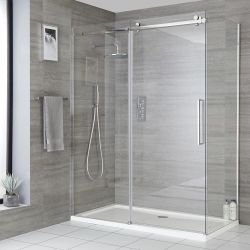 Douche Schuifdeur Frameloos | Kies de Afmeting | Douchezijwand Optioneel | Portland