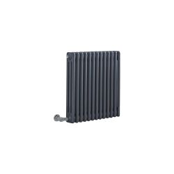 Elektrische Kolomradiator Horizontaal Klassiek Antraciet 58,5cm x 60cm | Optionele WiFi-Thermostaat | Windsor
