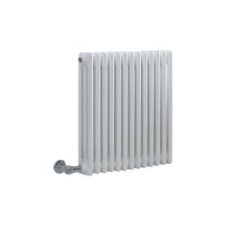 Elektrische Kolomradiator Horizontaal 3 Koloms Klassiek Wit 60,5cm x 60cm | Optionele WiFi-Thermostaat | Windsor