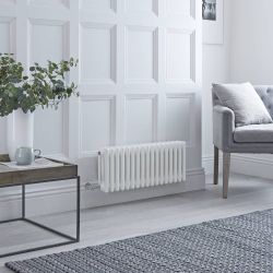 Elektrische 3-Koloms Radiator Horizontaal - Wit | Keuze Afmeting en Optie voor WiFi Thermostaat | Windsor