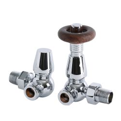 Radiatorkranen Thermostatisch Haaks Verkeerd Klassiek Chroom | Windsor
