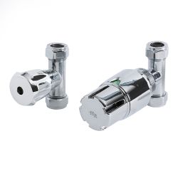 Radiatorkranen Thermostatisch Recht Chroom