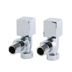 Radiatorkranen Haaks Vierkant - Chromen | Select