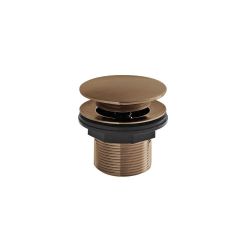 Pop-Up Afvoerplug 60mm voor Bad zonder Overloop - Geborsteld Koper