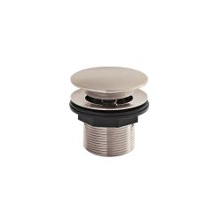 Pop-Up Afvoerplug 60mm voor Bad zonder Overloop - Geborsteld Nikkel
