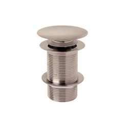 Pop-Up Afvoerplug voor Wastafel zonder Overloop - Geborsteld Nikkel