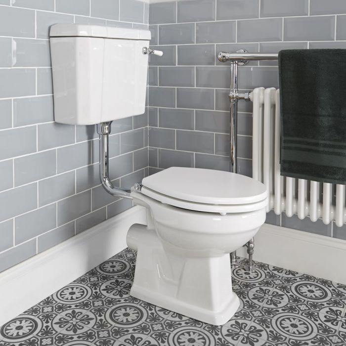 Toilet Halfhoog met WC-Bril Klassiek Wit | Richmond