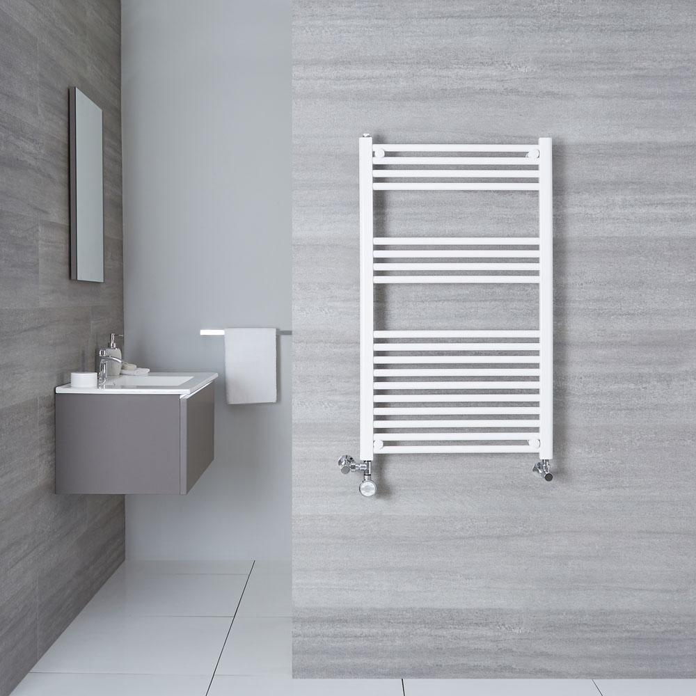 Etna Handdoekradiator Dual Fuel Wit 100cm x 60cm x 3cm 614 Watt