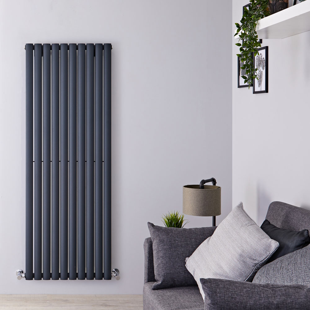 Revive Designradiator Verticaal Antraciet 160cm x 59cm x 5,5cm 1402 Watt