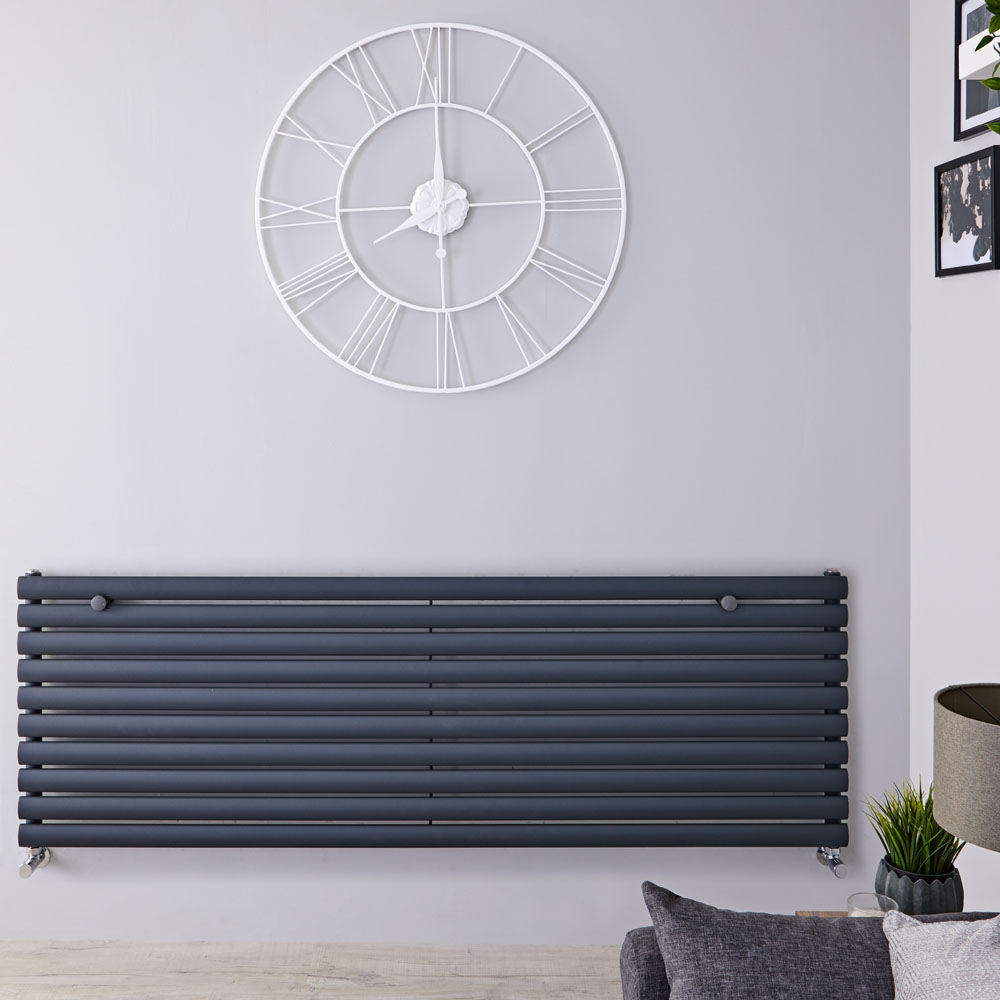 Revive Designradiator Horizontaal Antraciet 59cm x 160cm x 5,5cm 1299 Watt
