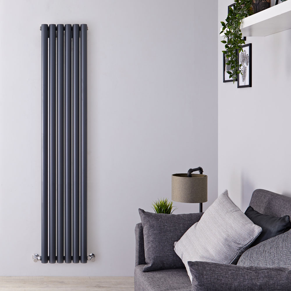 Savy Designradiator Verticaal Antraciet 160cm x 35,4cm x 8,1cm 958 Watt