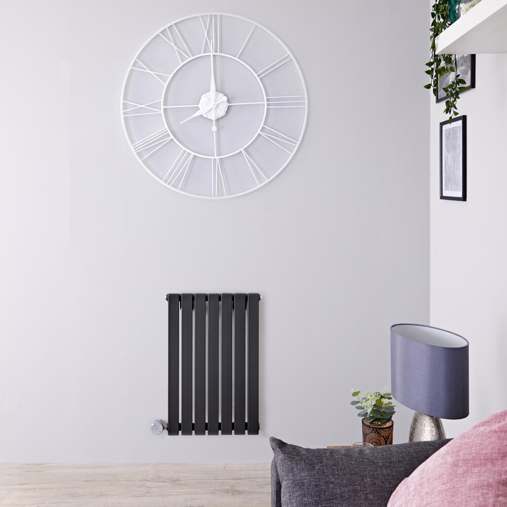 Designradiator Elektrisch Thermostatisch Horizontaal Antraciet 63,5cm x 42cm | Sloane