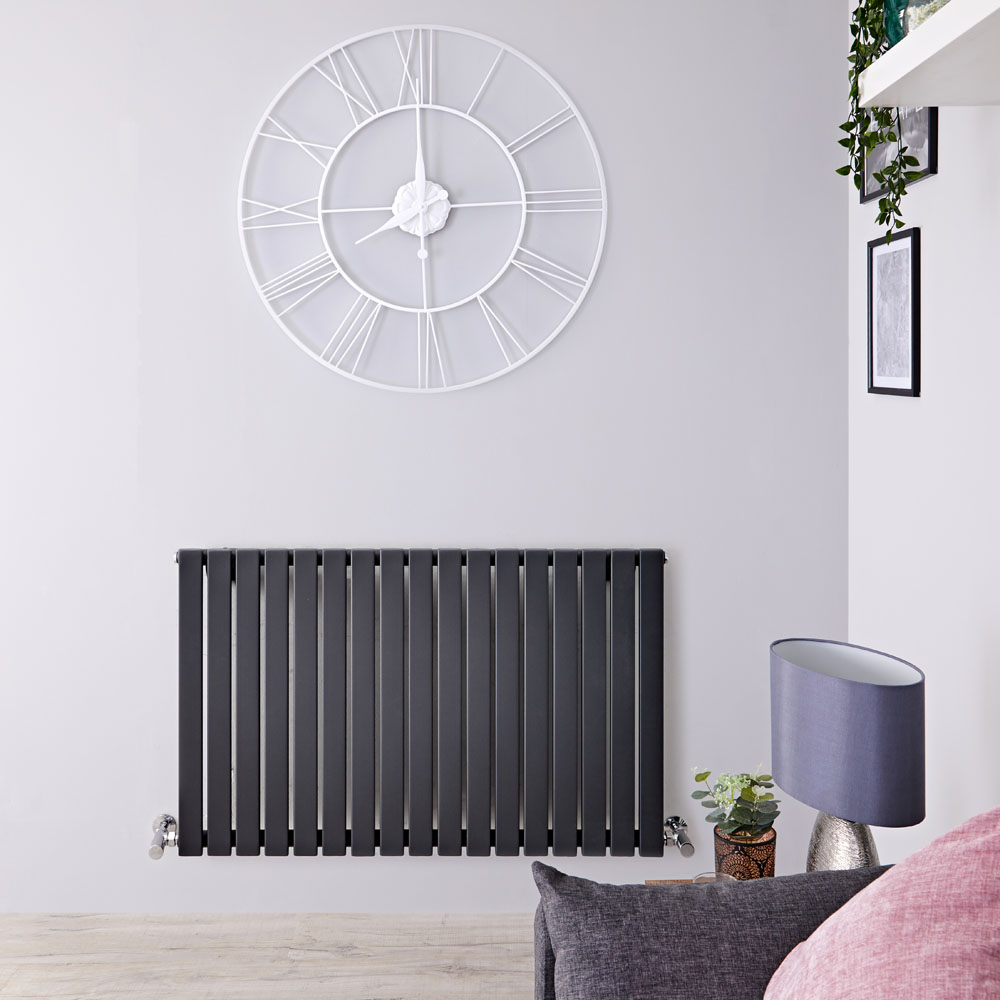 Sloane Designradiator Horizontaal Antraciet 63,5cm x 100cm x 5,4cm 1022 Watt