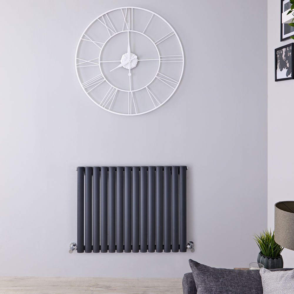 Revive Designradiator Horizontaal Antraciet 63,5cm x 83,4cm x 5,6cm 836 Watt