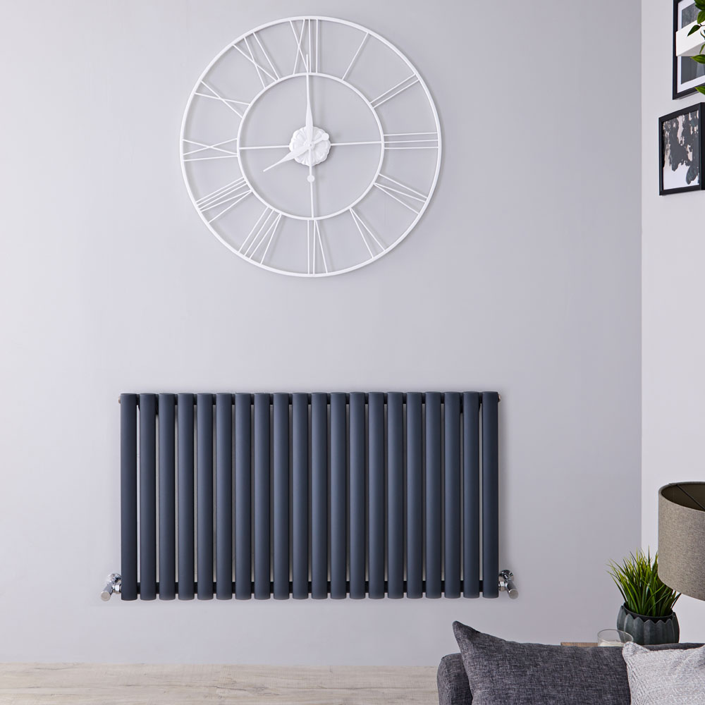 Revive Designradiator Horizontaal Antraciet 63,5cm x 118cm x 5,6cm 1194 Watt
