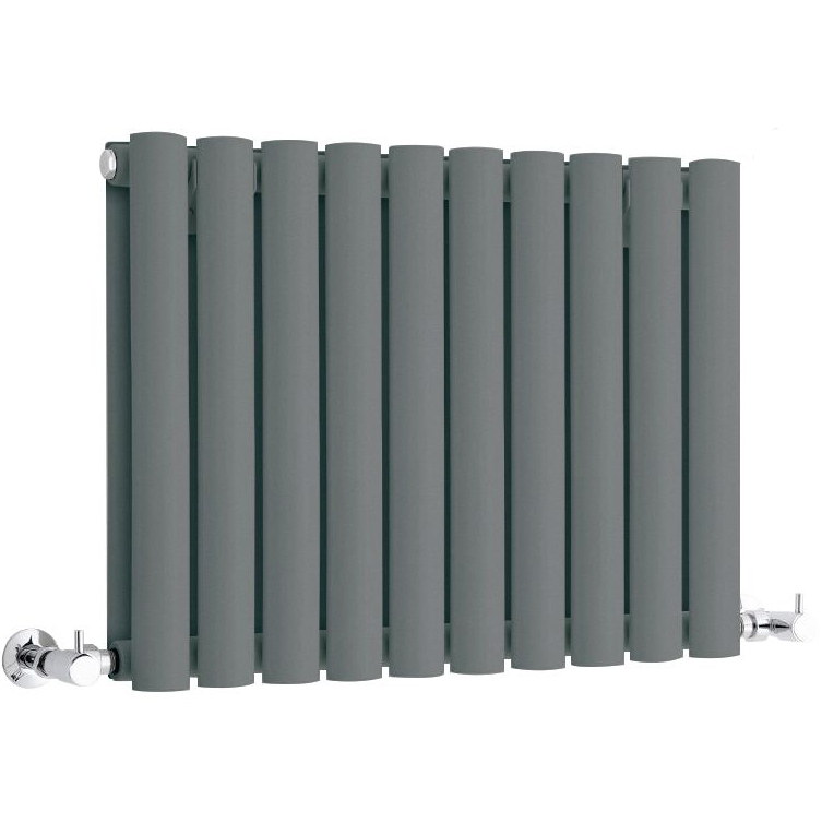 Revive Horizontale Dubbelpaneel Design Radiator Antraciet 40cm x 59,5cm x 7,8cm 619 Watt