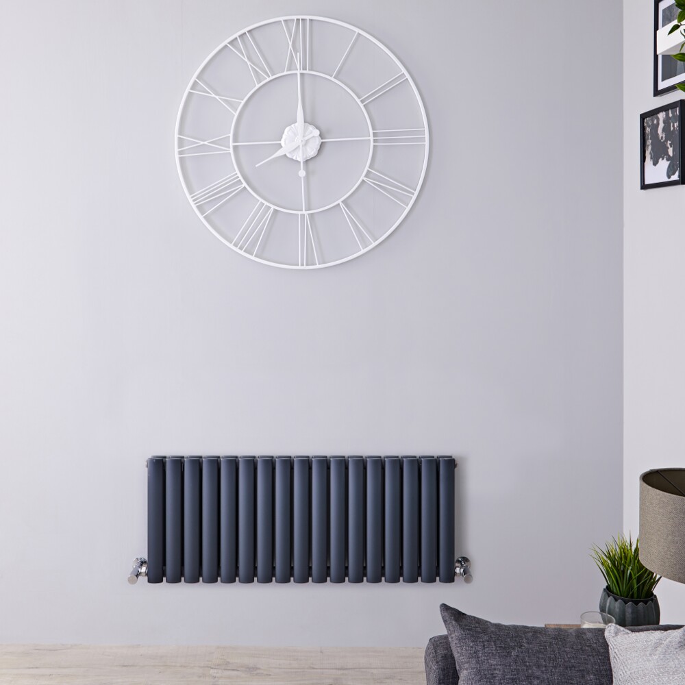 Revive Design Radiator Horizontaal Antraciet 40cm x 100cm x 7,8cm 1052 Watt