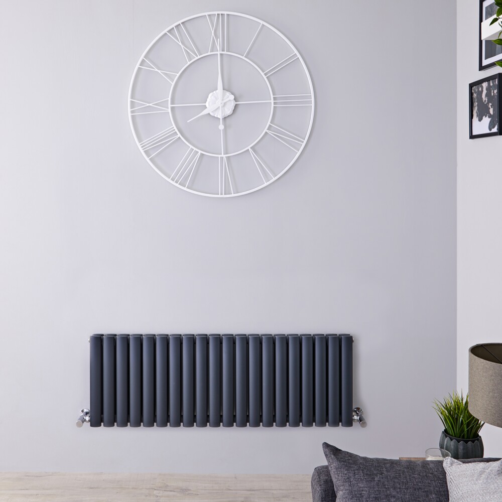 Revive Design Radiator Horizontaal Antraciet 40cm x 118cm x 7,8cm 1052 Watt