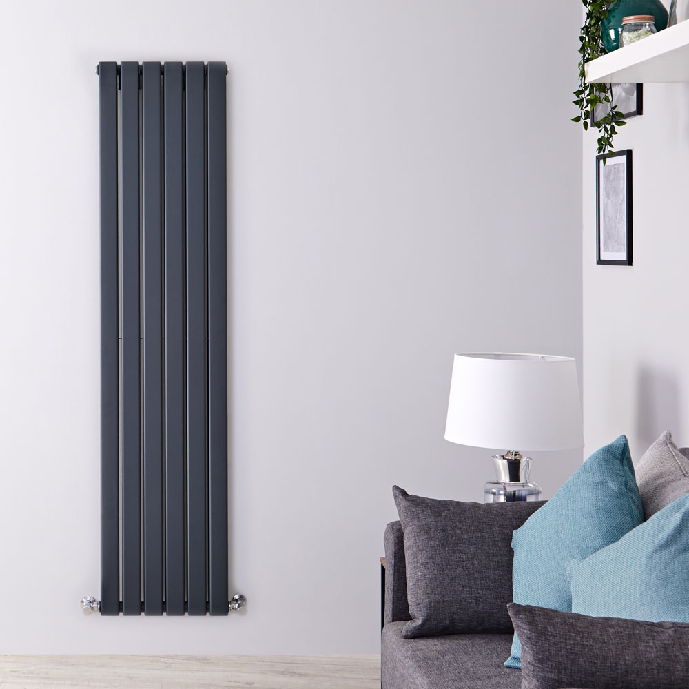Delta Designradiatoren Verticaal Antraciet - Verkrijgbaar in Verschillende Afmetingen
