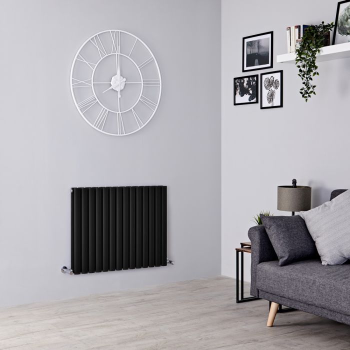 Designradiatoren Horizontaal Mat Zwart - Verkrijgbaar in Verschillende Afmetingen | Revive
