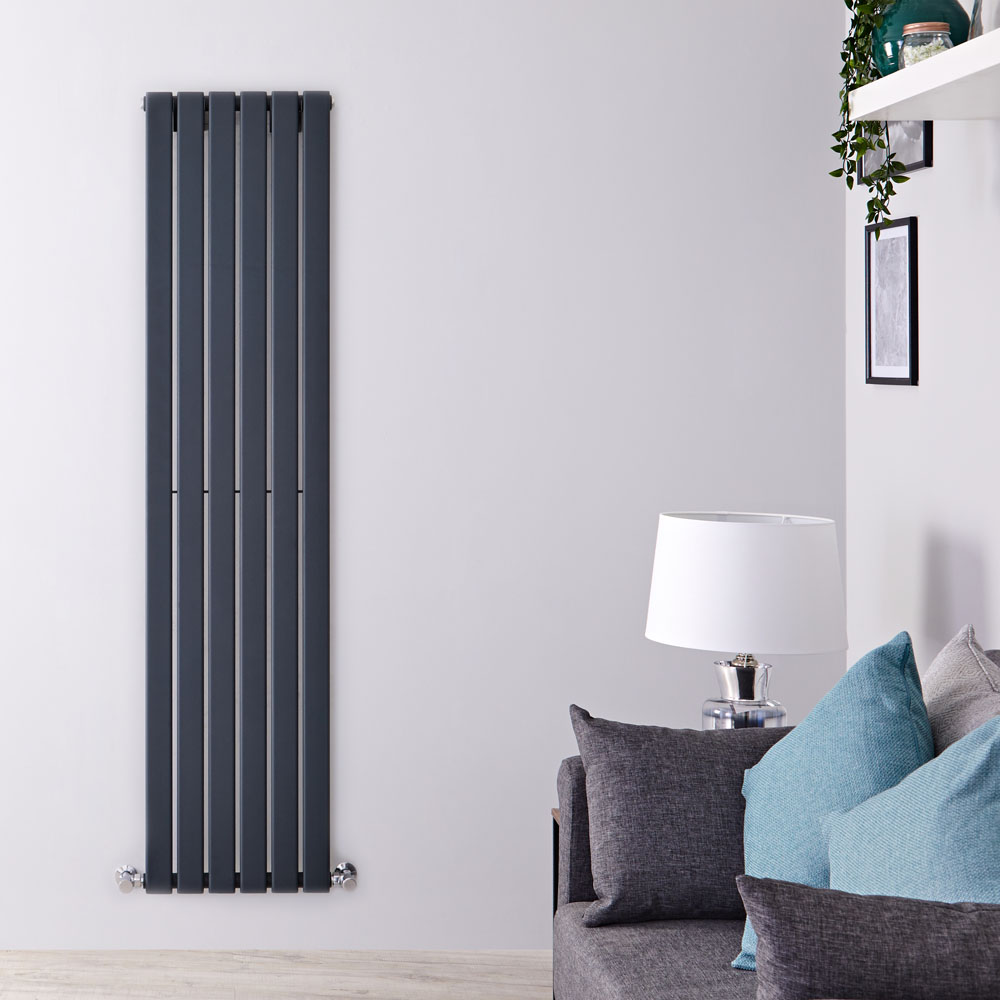 Delta Designradiator Verticaal Antraciet 160cm x 42cm x 4,7cm 879 Watt