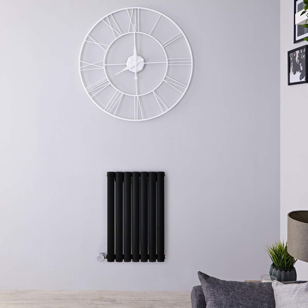 Designradiator Elektrisch Thermostatisch Horizontaal Zwart 63,5cm x 41,5cm | Revive